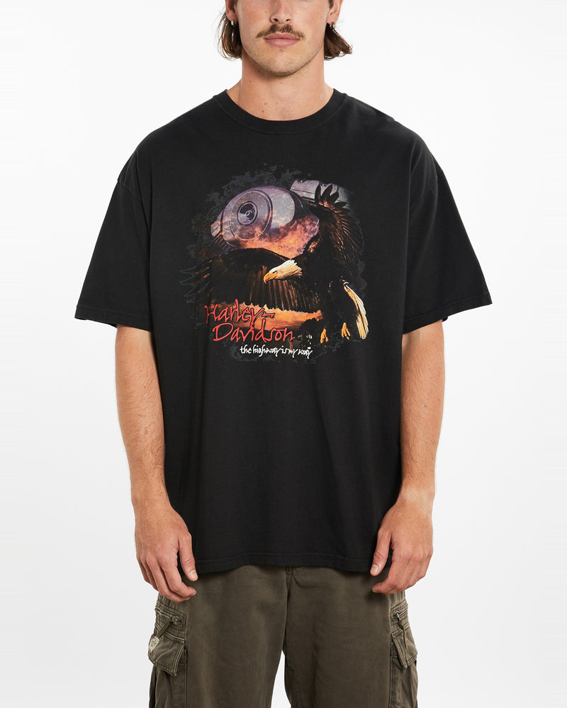 Vintage Harley Davidson Tee <br>XXL , The Real Deal , newtown, sydney, australia, thrift store, opshop, preloved, secondhand, sustainable, retro, antique, 70s, 80s, 90s, 2000s, 00s, fashion, clothing, streetwear, trendy, garment, style, boutique, store, shop, archive, sale, cheap, best, top