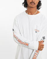 Vintage Harley Davidson Long Sleeve Tee <br>XL , The Real Deal , newtown, sydney, australia, thrift store, opshop, preloved, secondhand, sustainable, retro, antique, 70s, 80s, 90s, 2000s, 00s, fashion, clothing, streetwear, trendy, garment, style, boutique, store, shop, archive, sale, cheap, best, top