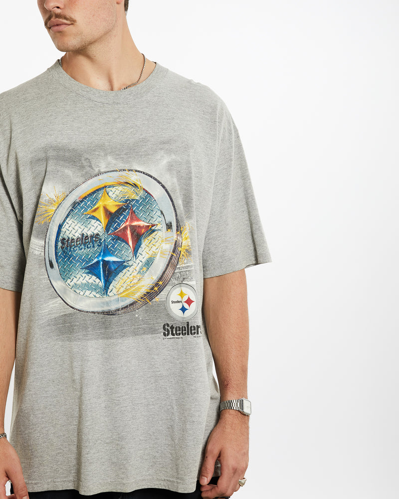 Vintage NFL Pittsburgh Steelers Tee <br>XL , The Real Deal , newtown, sydney, australia, thrift store, opshop, preloved, secondhand, sustainable, retro, antique, 70s, 80s, 90s, 2000s, 00s, fashion, clothing, streetwear, trendy, garment, style, boutique, store, shop, archive, sale, cheap, best, top