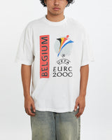 Vintage Belgium UEFA Tee <br>L , The Real Deal , newtown, sydney, australia, thrift store, opshop, preloved, secondhand, sustainable, retro, antique, 70s, 80s, 90s, 2000s, 00s, fashion, clothing, streetwear, trendy, garment, style, boutique, store, shop, archive, sale, cheap, best, top