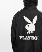 Vintage 90s Playboy Windbreaker Jacket <br>L , The Real Deal , newtown, sydney, australia, thrift store, opshop, preloved, secondhand, sustainable, retro, antique, 70s, 80s, 90s, 2000s, 00s, fashion, clothing, streetwear, trendy, garment, style, boutique, store, shop, archive, sale, cheap, best, top
