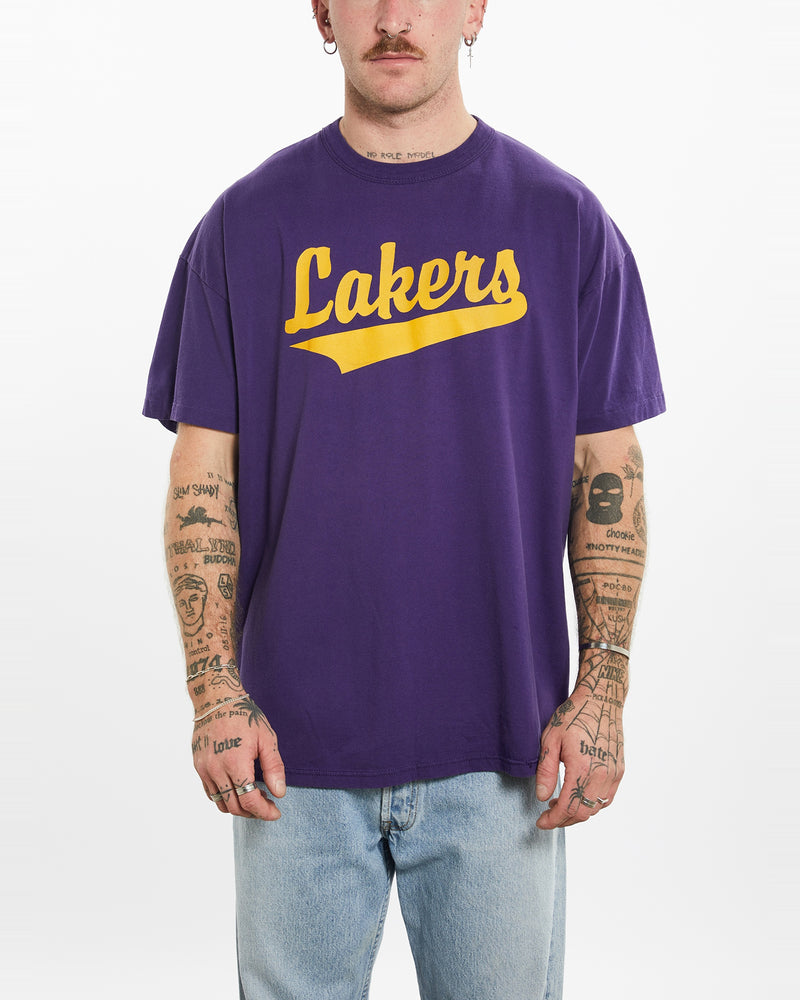 Vintage 90s NBA Los Angeles Lakers Tee <br>L , The Real Deal , newtown, sydney, australia, thrift store, opshop, preloved, secondhand, sustainable, retro, antique, 70s, 80s, 90s, 2000s, 00s, fashion, clothing, streetwear, trendy, garment, style, boutique, store, shop, archive, sale, cheap, best, top