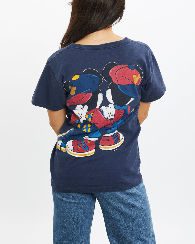 Vintage 90s Disney Mickey & Minnie Mouse Tee <br>XXS , The Real Deal , newtown, sydney, australia, thrift store, opshop, preloved, secondhand, sustainable, retro, antique, 70s, 80s, 90s, 2000s, 00s, fashion, clothing, streetwear, trendy, garment, style, boutique, store, shop, archive, sale, cheap, best, top
