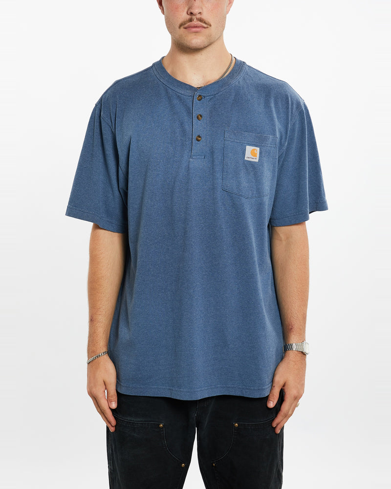 Vintage Carhartt Pocket Henley Tee <br>XL , The Real Deal , newtown, sydney, australia, thrift store, opshop, preloved, secondhand, sustainable, retro, antique, 70s, 80s, 90s, 2000s, 00s, fashion, clothing, streetwear, trendy, garment, style, boutique, store, shop, archive, sale, cheap, best, top
