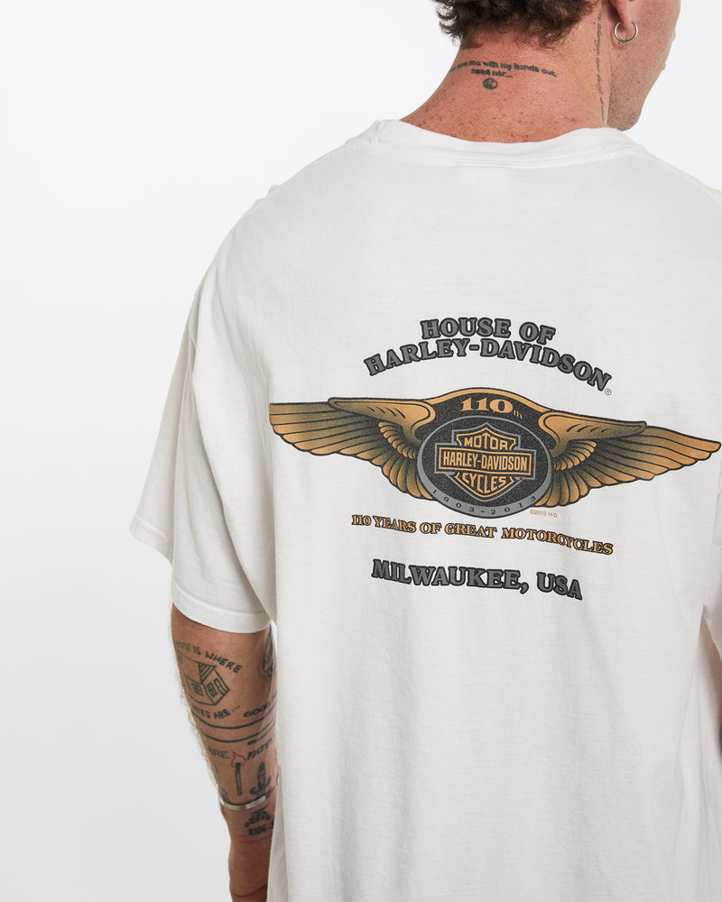 Vintage Harley Davidson Tee <br>L , The Real Deal , newtown, sydney, australia, thrift store, opshop, preloved, secondhand, sustainable, retro, antique, 70s, 80s, 90s, 2000s, 00s, fashion, clothing, streetwear, trendy, garment, style, boutique, store, shop, archive, sale, cheap, best, top