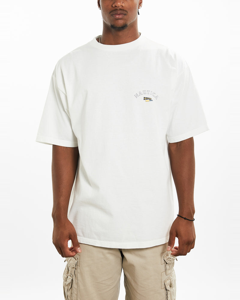 Vintage 90s Nautica Ocean Racing Tee <br>XL , The Real Deal , newtown, sydney, australia, thrift store, opshop, preloved, secondhand, sustainable, retro, antique, 70s, 80s, 90s, 2000s, 00s, fashion, clothing, streetwear, trendy, garment, style, boutique, store, shop, archive, sale, cheap, best, top