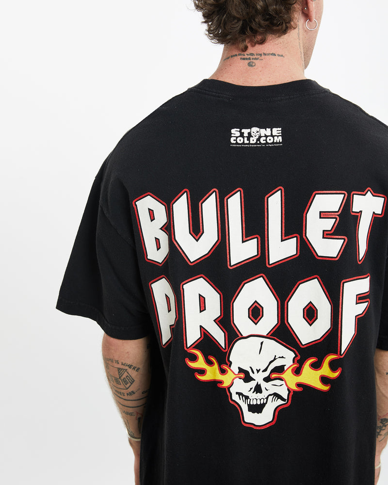 Vintage WWE Stone Cold Steve Austin Wrestling Tee <br>L , The Real Deal , newtown, sydney, australia, thrift store, opshop, preloved, secondhand, sustainable, retro, antique, 70s, 80s, 90s, 2000s, 00s, fashion, clothing, streetwear, trendy, garment, style, boutique, store, shop, archive, sale, cheap, best, top