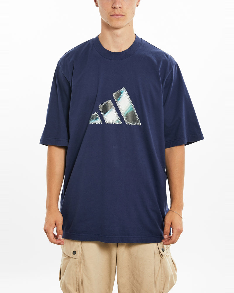 Vintage 90s Adidas Tee <br>L , The Real Deal , newtown, sydney, australia, thrift store, opshop, preloved, secondhand, sustainable, retro, antique, 70s, 80s, 90s, 2000s, 00s, fashion, clothing, streetwear, trendy, garment, style, boutique, store, shop, archive, sale, cheap, best, top