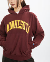 Vintage Champion University of Minnesota Hooded Sweatshirt <br>S , The Real Deal , newtown, sydney, australia, thrift store, opshop, preloved, secondhand, sustainable, retro, antique, 70s, 80s, 90s, 2000s, 00s, fashion, clothing, streetwear, trendy, garment, style, boutique, store, shop, archive, sale, cheap, best, top