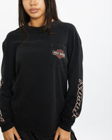 Vintage Harley Davidson Long Sleeve Tee <br>S , The Real Deal , newtown, sydney, australia, thrift store, opshop, preloved, secondhand, sustainable, retro, antique, 70s, 80s, 90s, 2000s, 00s, fashion, clothing, streetwear, trendy, garment, style, boutique, store, shop, archive, sale, cheap, best, top