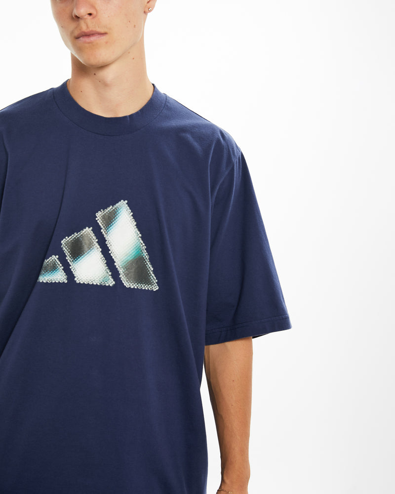 Vintage 90s Adidas Tee <br>L , The Real Deal , newtown, sydney, australia, thrift store, opshop, preloved, secondhand, sustainable, retro, antique, 70s, 80s, 90s, 2000s, 00s, fashion, clothing, streetwear, trendy, garment, style, boutique, store, shop, archive, sale, cheap, best, top