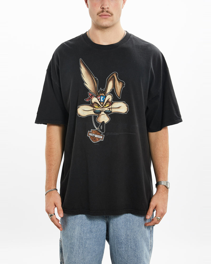 Vintage Harley Davidson Tee x Looney Tunes Tee <br>XL , The Real Deal , newtown, sydney, australia, thrift store, opshop, preloved, secondhand, sustainable, retro, antique, 70s, 80s, 90s, 2000s, 00s, fashion, clothing, streetwear, trendy, garment, style, boutique, store, shop, archive, sale, cheap, best, top