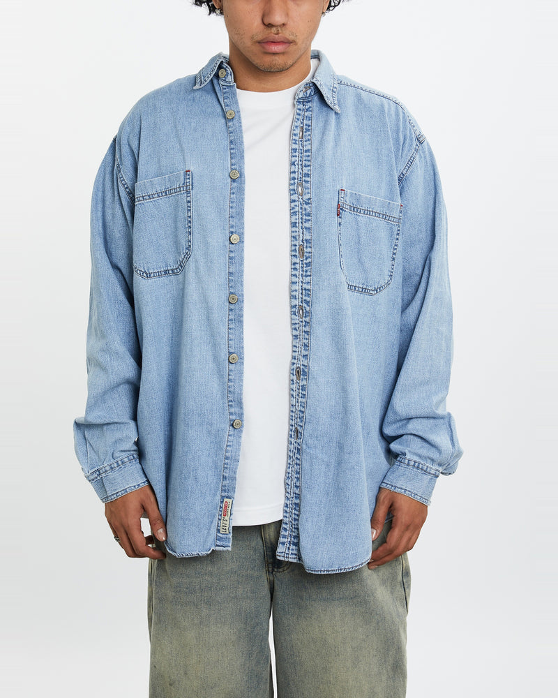 Vintage Levi's Denim Button Up Shirt <br>L , The Real Deal , newtown, sydney, australia, thrift store, opshop, preloved, secondhand, sustainable, retro, antique, 70s, 80s, 90s, 2000s, 00s, fashion, clothing, streetwear, trendy, garment, style, boutique, store, shop, archive, sale, cheap, best, top