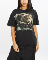 Vintage Bear Wildlife Tee <br>S , The Real Deal , newtown, sydney, australia, thrift store, opshop, preloved, secondhand, sustainable, retro, antique, 70s, 80s, 90s, 2000s, 00s, fashion, clothing, streetwear, trendy, garment, style, boutique, store, shop, archive, sale, cheap, best, top
