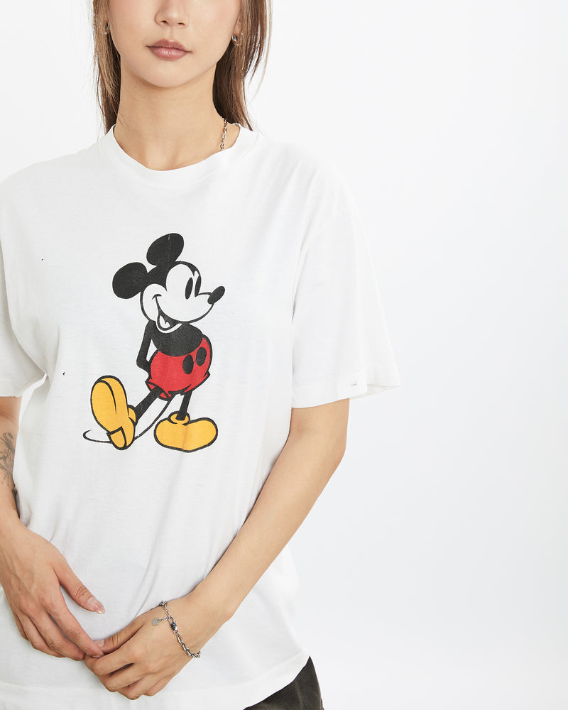 Vintage 80s Disney Mickey Mouse Tee <br>S , The Real Deal , newtown, sydney, australia, thrift store, opshop, preloved, secondhand, sustainable, retro, antique, 70s, 80s, 90s, 2000s, 00s, fashion, clothing, streetwear, trendy, garment, style, boutique, store, shop, archive, sale, cheap, best, top