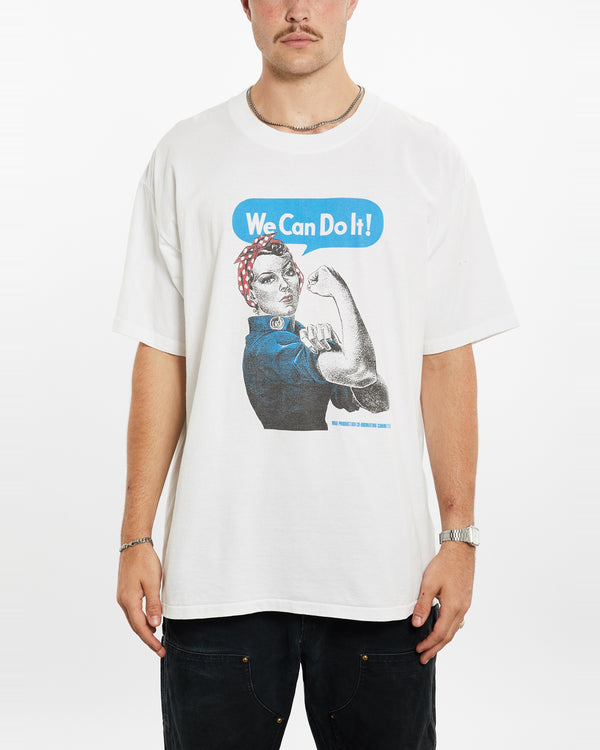 90s Rosie the Riveter 'We Can Do It' Tee <br>XL