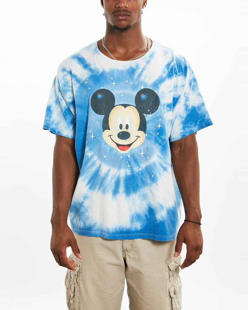 Vintage 90s Disney Mickey Mouse Tie Dye Tee <br>XL , The Real Deal , newtown, sydney, australia, thrift store, opshop, preloved, secondhand, sustainable, retro, antique, 70s, 80s, 90s, 2000s, 00s, fashion, clothing, streetwear, trendy, garment, style, boutique, store, shop, archive, sale, cheap, best, top