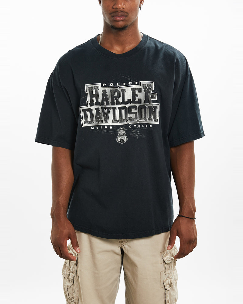 Vintage Harley Davidson Tee <br>XL , The Real Deal , newtown, sydney, australia, thrift store, opshop, preloved, secondhand, sustainable, retro, antique, 70s, 80s, 90s, 2000s, 00s, fashion, clothing, streetwear, trendy, garment, style, boutique, store, shop, archive, sale, cheap, best, top