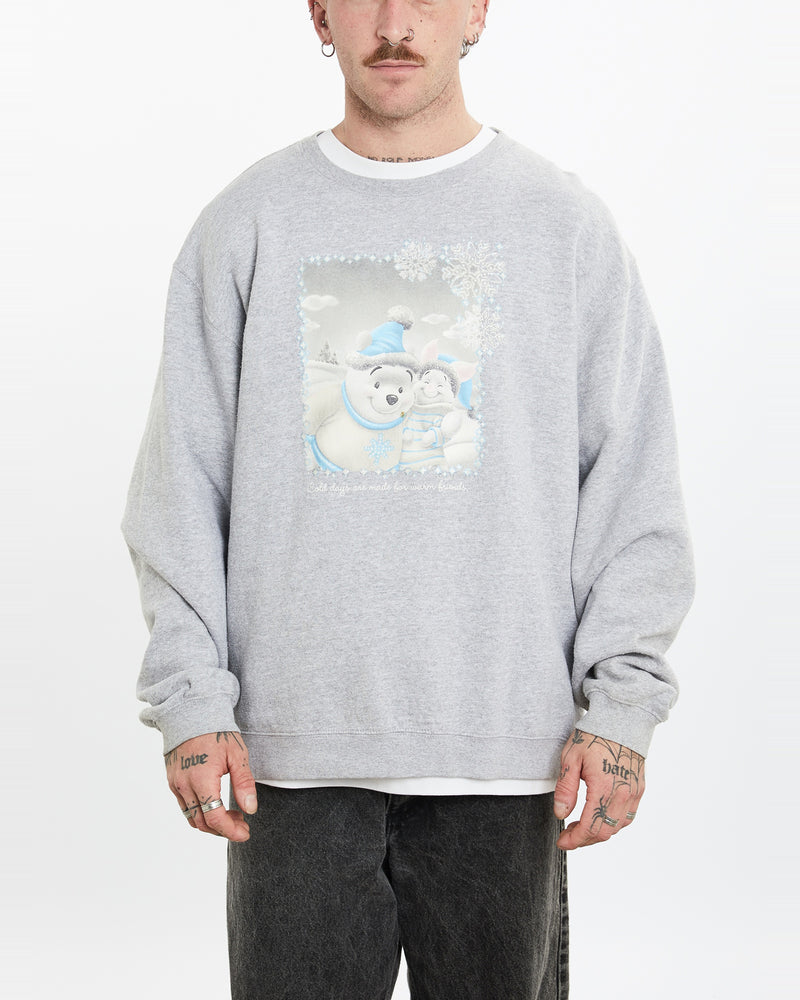 Vintage Disney Winnie The Pooh Sweatshirt <br>L , The Real Deal , newtown, sydney, australia, thrift store, opshop, preloved, secondhand, sustainable, retro, antique, 70s, 80s, 90s, 2000s, 00s, fashion, clothing, streetwear, trendy, garment, style, boutique, store, shop, archive, sale, cheap, best, top