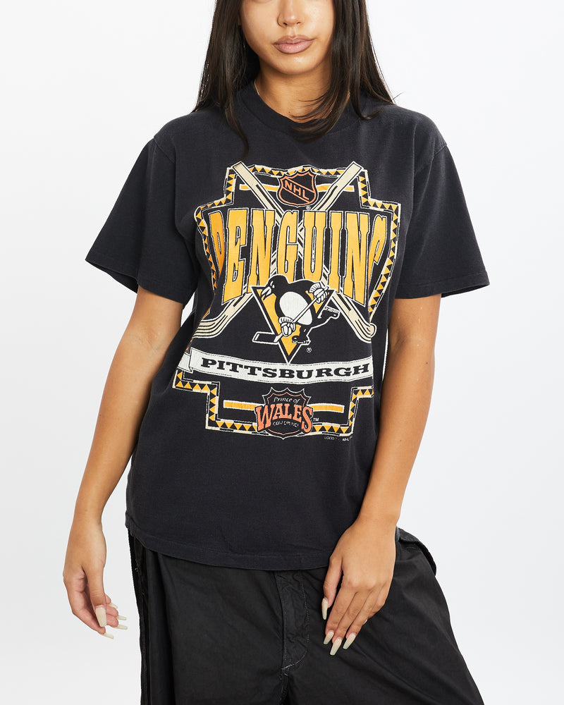 Vintage 1991 NHL Pittsburgh Penguins Tee <br>S , The Real Deal , newtown, sydney, australia, thrift store, opshop, preloved, secondhand, sustainable, retro, antique, 70s, 80s, 90s, 2000s, 00s, fashion, clothing, streetwear, trendy, garment, style, boutique, store, shop, archive, sale, cheap, best, top