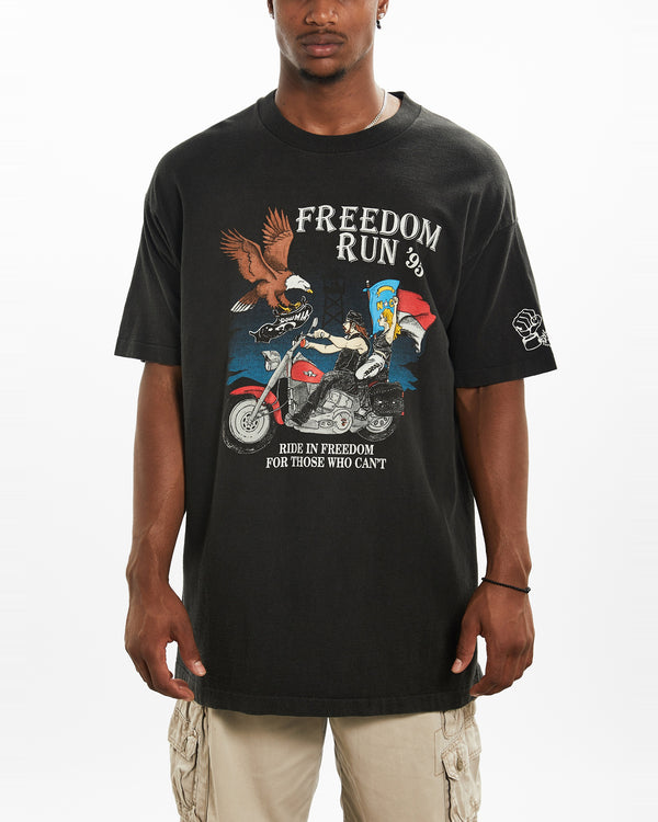 1995 Freedom Run Motorcycle Tee <br>XXL