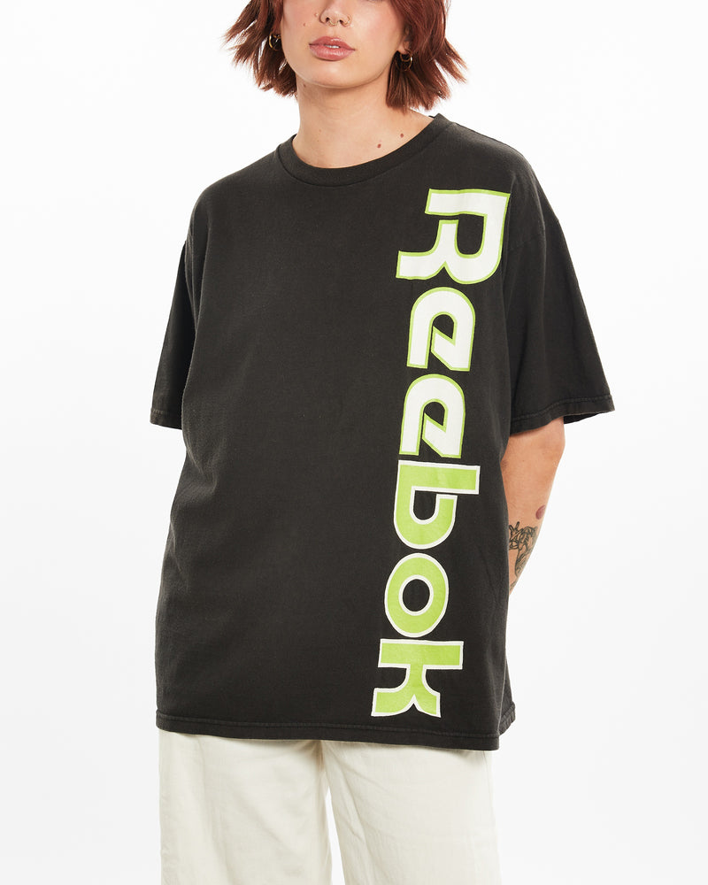 Vintage 90s Reebok Tee <br>L , The Real Deal , newtown, sydney, australia, thrift store, opshop, preloved, secondhand, sustainable, retro, antique, 70s, 80s, 90s, 2000s, 00s, fashion, clothing, streetwear, trendy, garment, style, boutique, store, shop, archive, sale, cheap, best, top