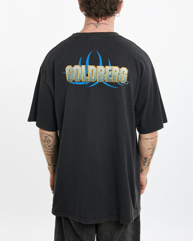 Vintage 1998 WCW Goldberg Wrestling Tee <br>L , The Real Deal , newtown, sydney, australia, thrift store, opshop, preloved, secondhand, sustainable, retro, antique, 70s, 80s, 90s, 2000s, 00s, fashion, clothing, streetwear, trendy, garment, style, boutique, store, shop, archive, sale, cheap, best, top