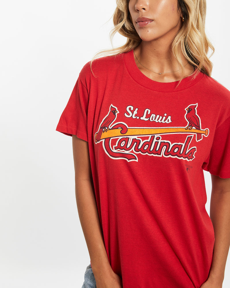 Vintage 1987 MLB St. Louis Cardinals Tee <br>XS , The Real Deal , newtown, sydney, australia, thrift store, opshop, preloved, secondhand, sustainable, retro, antique, 70s, 80s, 90s, 2000s, 00s, fashion, clothing, streetwear, trendy, garment, style, boutique, store, shop, archive, sale, cheap, best, top