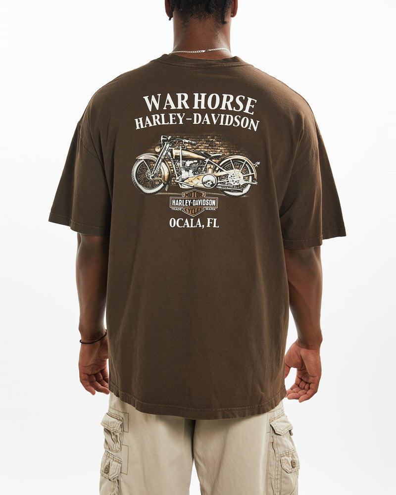 Vintage Harley Davidson Tee <br>XL , The Real Deal , newtown, sydney, australia, thrift store, opshop, preloved, secondhand, sustainable, retro, antique, 70s, 80s, 90s, 2000s, 00s, fashion, clothing, streetwear, trendy, garment, style, boutique, store, shop, archive, sale, cheap, best, top