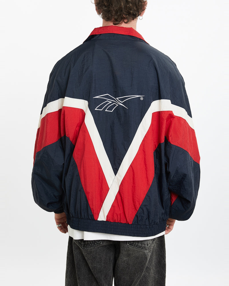 Vintage 90s Reebok Windbreaker Jacket <br>L , The Real Deal , newtown, sydney, australia, thrift store, opshop, preloved, secondhand, sustainable, retro, antique, 70s, 80s, 90s, 2000s, 00s, fashion, clothing, streetwear, trendy, garment, style, boutique, store, shop, archive, sale, cheap, best, top