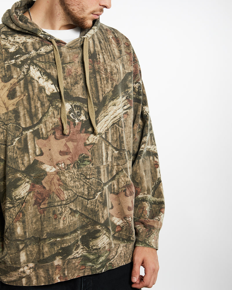Vintage Realtree Camo Hooded Sweatshirt <br>XL , The Real Deal , newtown, sydney, australia, thrift store, opshop, preloved, secondhand, sustainable, retro, antique, 70s, 80s, 90s, 2000s, 00s, fashion, clothing, streetwear, trendy, garment, style, boutique, store, shop, archive, sale, cheap, best, top