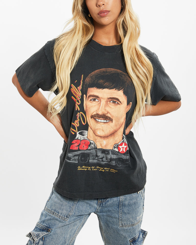 Vintage 1993 David Carl Allison NASCAR Racing Tee <br>XS , The Real Deal , newtown, sydney, australia, thrift store, opshop, preloved, secondhand, sustainable, retro, antique, 70s, 80s, 90s, 2000s, 00s, fashion, clothing, streetwear, trendy, garment, style, boutique, store, shop, archive, sale, cheap, best, top