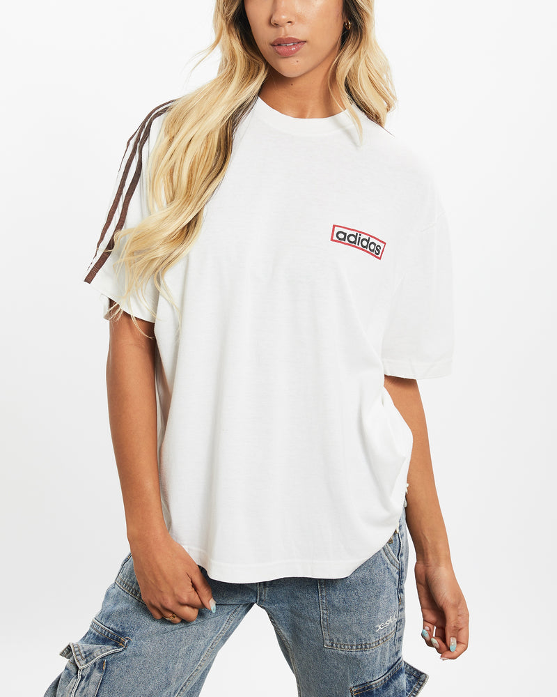 Vintage 90s Adidas Tee <br>XS , The Real Deal , newtown, sydney, australia, thrift store, opshop, preloved, secondhand, sustainable, retro, antique, 70s, 80s, 90s, 2000s, 00s, fashion, clothing, streetwear, trendy, garment, style, boutique, store, shop, archive, sale, cheap, best, top
