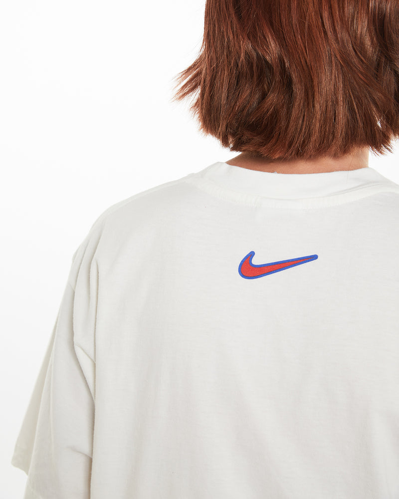 Vintage 90s Nike Tennis School Tee <br>M , The Real Deal , newtown, sydney, australia, thrift store, opshop, preloved, secondhand, sustainable, retro, antique, 70s, 80s, 90s, 2000s, 00s, fashion, clothing, streetwear, trendy, garment, style, boutique, store, shop, archive, sale, cheap, best, top