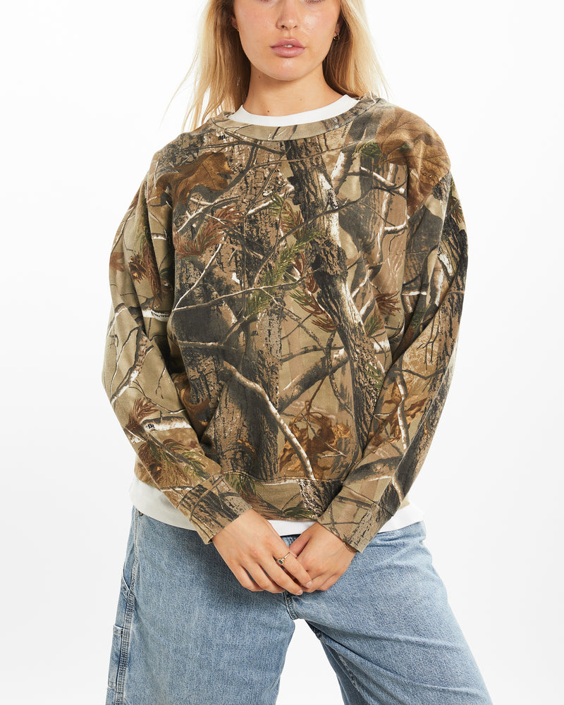 Vintage Realtree Camo Sweatshirt <br>M , The Real Deal , newtown, sydney, australia, thrift store, opshop, preloved, secondhand, sustainable, retro, antique, 70s, 80s, 90s, 2000s, 00s, fashion, clothing, streetwear, trendy, garment, style, boutique, store, shop, archive, sale, cheap, best, top