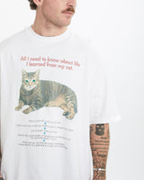 Vintage 1992 Cat Tee <br>XL , The Real Deal , newtown, sydney, australia, thrift store, opshop, preloved, secondhand, sustainable, retro, antique, 70s, 80s, 90s, 2000s, 00s, fashion, clothing, streetwear, trendy, garment, style, boutique, store, shop, archive, sale, cheap, best, top