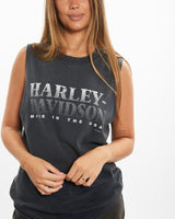 Vintage Harley Davidson Tank <br>M , The Real Deal , newtown, sydney, australia, thrift store, opshop, preloved, secondhand, sustainable, retro, antique, 70s, 80s, 90s, 2000s, 00s, fashion, clothing, streetwear, trendy, garment, style, boutique, store, shop, archive, sale, cheap, best, top