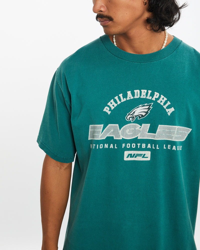 Vintage 90s NFL Philadelphia Eagles Tee <br>L , The Real Deal , newtown, sydney, australia, thrift store, opshop, preloved, secondhand, sustainable, retro, antique, 70s, 80s, 90s, 2000s, 00s, fashion, clothing, streetwear, trendy, garment, style, boutique, store, shop, archive, sale, cheap, best, top