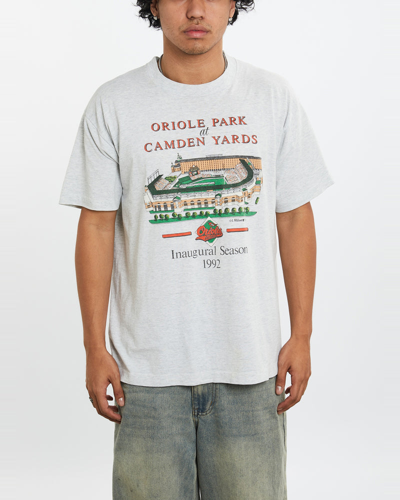 Vintage 1992 MLB Baltimore Orioles Tee <br>L , The Real Deal , newtown, sydney, australia, thrift store, opshop, preloved, secondhand, sustainable, retro, antique, 70s, 80s, 90s, 2000s, 00s, fashion, clothing, streetwear, trendy, garment, style, boutique, store, shop, archive, sale, cheap, best, top