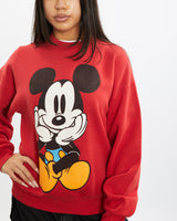 Vintage 90s Disney Mickey Mouse Sweatshirt <br>S , The Real Deal , newtown, sydney, australia, thrift store, opshop, preloved, secondhand, sustainable, retro, antique, 70s, 80s, 90s, 2000s, 00s, fashion, clothing, streetwear, trendy, garment, style, boutique, store, shop, archive, sale, cheap, best, top