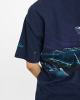 Vintage 90s Long Beach Island Orca Wildlife Tee <br>S , The Real Deal , newtown, sydney, australia, thrift store, opshop, preloved, secondhand, sustainable, retro, antique, 70s, 80s, 90s, 2000s, 00s, fashion, clothing, streetwear, trendy, garment, style, boutique, store, shop, archive, sale, cheap, best, top