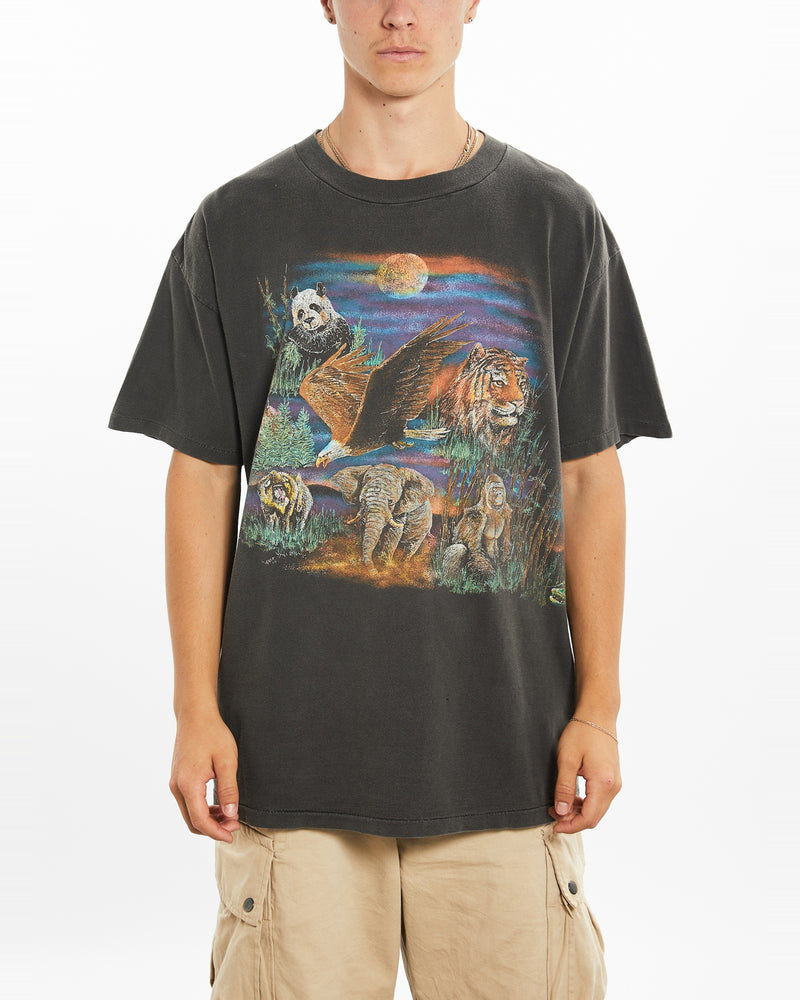 Vintage 90s Wildlife Tee <br>L , The Real Deal , newtown, sydney, australia, thrift store, opshop, preloved, secondhand, sustainable, retro, antique, 70s, 80s, 90s, 2000s, 00s, fashion, clothing, streetwear, trendy, garment, style, boutique, store, shop, archive, sale, cheap, best, top