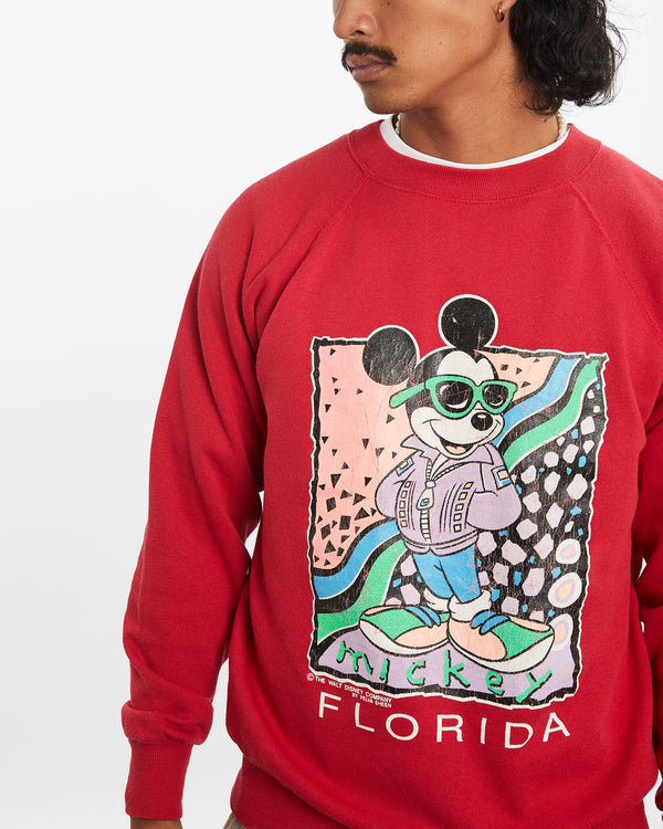 80s Disney Mickey Mouse Florida Sweatshirt <br>M