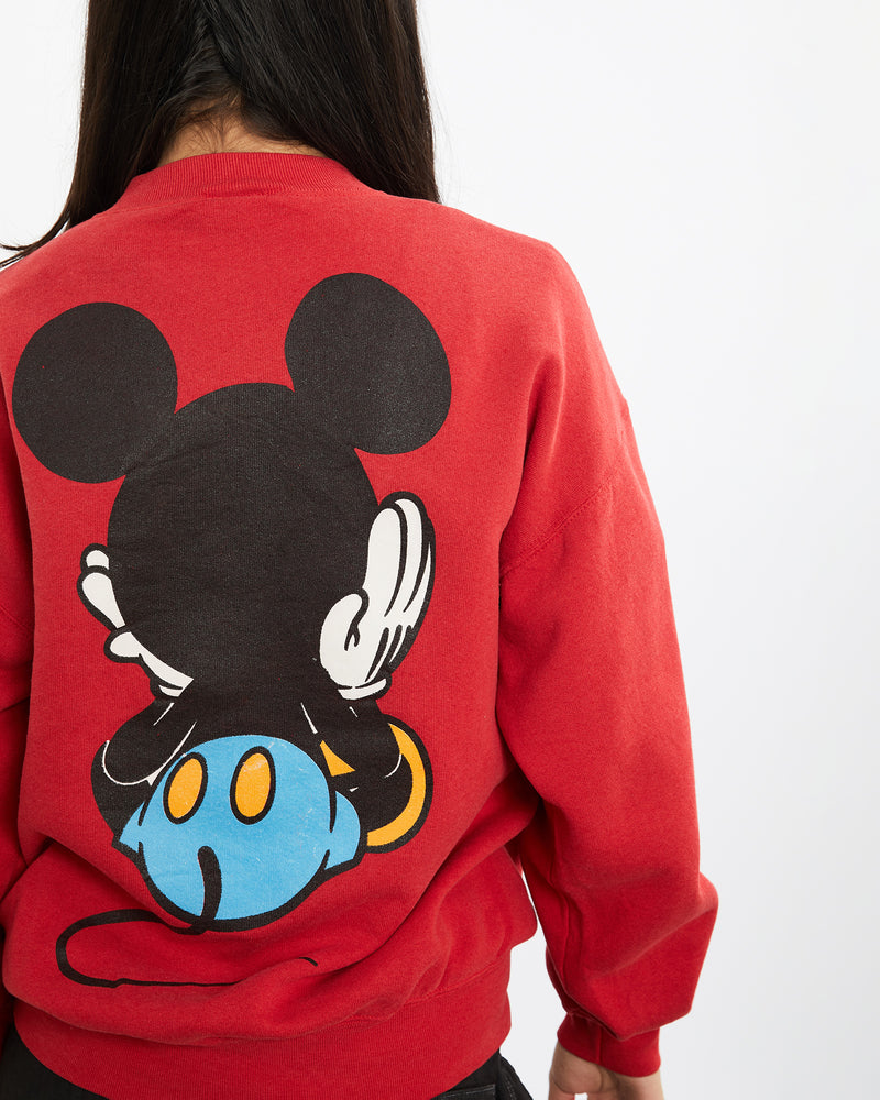 Vintage 90s Disney Mickey Mouse Sweatshirt <br>S , The Real Deal , newtown, sydney, australia, thrift store, opshop, preloved, secondhand, sustainable, retro, antique, 70s, 80s, 90s, 2000s, 00s, fashion, clothing, streetwear, trendy, garment, style, boutique, store, shop, archive, sale, cheap, best, top