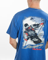 Vintage 90s Marlboro 'Make The Run' Tee <br>XL , The Real Deal , newtown, sydney, australia, thrift store, opshop, preloved, secondhand, sustainable, retro, antique, 70s, 80s, 90s, 2000s, 00s, fashion, clothing, streetwear, trendy, garment, style, boutique, store, shop, archive, sale, cheap, best, top