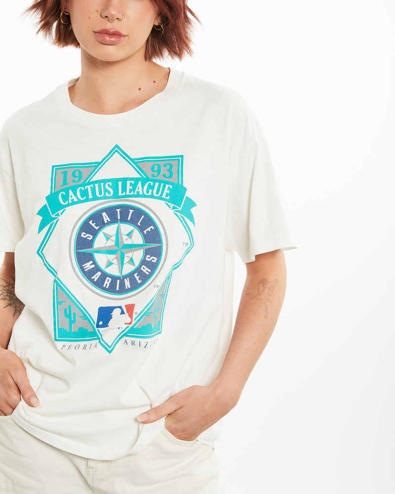 Vintage 1993 MLB Seattle Mariners Tee <br>M , The Real Deal , newtown, sydney, australia, thrift store, opshop, preloved, secondhand, sustainable, retro, antique, 70s, 80s, 90s, 2000s, 00s, fashion, clothing, streetwear, trendy, garment, style, boutique, store, shop, archive, sale, cheap, best, top