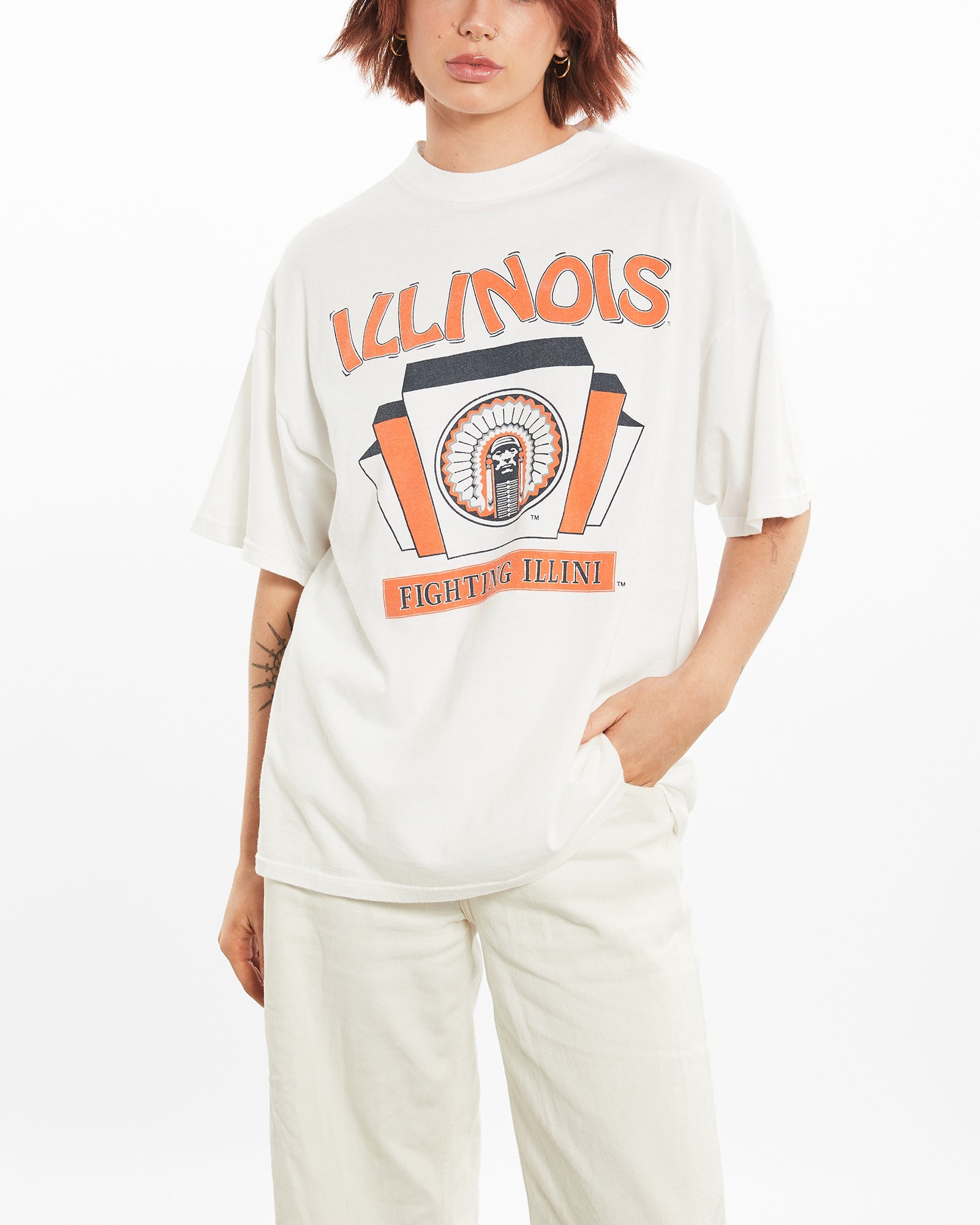 NCAA University of Illinois Fighting Illini Tee L – The Real Deal