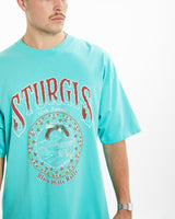 Vintage Sturgis Black Hills Motorcycle Rally Tee <br>XXL , The Real Deal , newtown, sydney, australia, thrift store, opshop, preloved, secondhand, sustainable, retro, antique, 70s, 80s, 90s, 2000s, 00s, fashion, clothing, streetwear, trendy, garment, style, boutique, store, shop, archive, sale, cheap, best, top