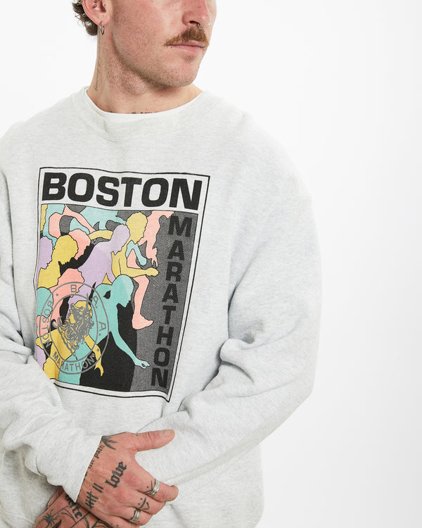 90s Boston Marathon Sweatshirt <br>L