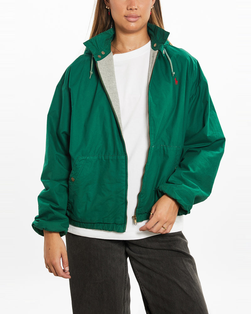 Vintage 90s Polo Ralph Lauren Hooded Harington Jacket <br>M , The Real Deal , newtown, sydney, australia, thrift store, opshop, preloved, secondhand, sustainable, retro, antique, 70s, 80s, 90s, 2000s, 00s, fashion, clothing, streetwear, trendy, garment, style, boutique, store, shop, archive, sale, cheap, best, top